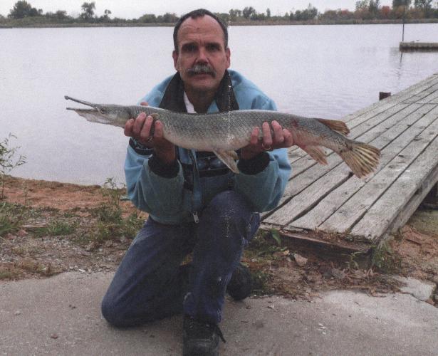 George Pittman and his state record shortnose gar