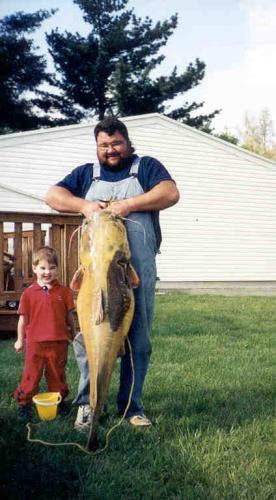 Scott Brown and his state record flathead catfish